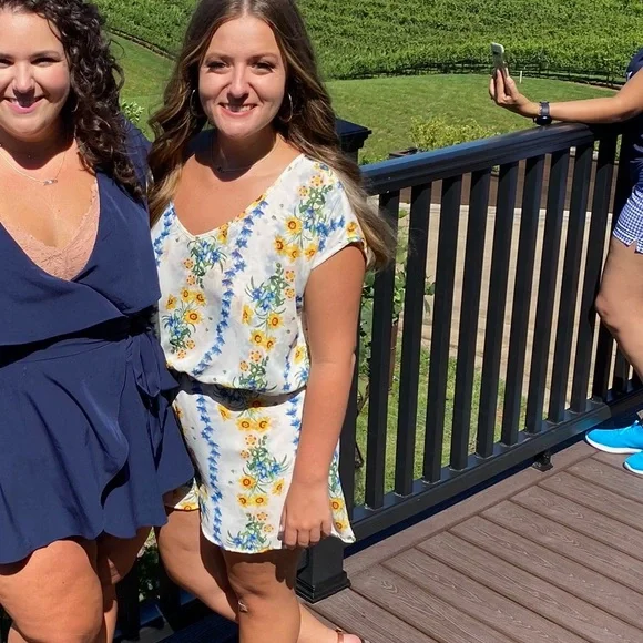 White and floral Show Me Your MuMu romper - Picture 5 of 6